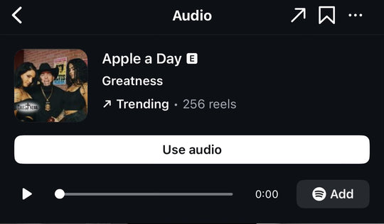 Instagram Trending Audio