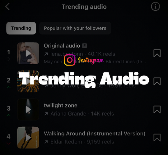 Instagram Trending Audio